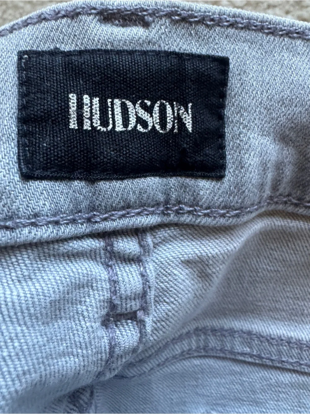 Hudson Jeans Men’s Slim Straight Light Gray Denim